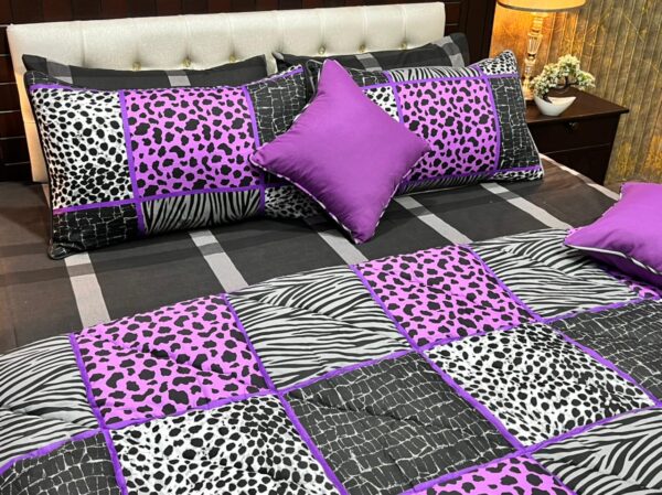 8 Pcs Cotton (Comforter or Quilt Cover) Set HBD-3051 - Image 3