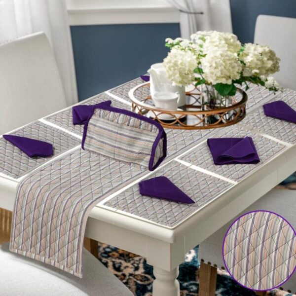 14 Pcs Quilted Table Runner Set  |  HBD-9001