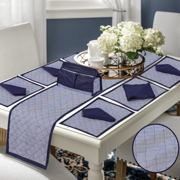 14 Pcs Quilted Table Runner Set  |  HBD-9003