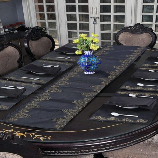 14 Pcs Table Runner Set Block Print  |  HBD-9009