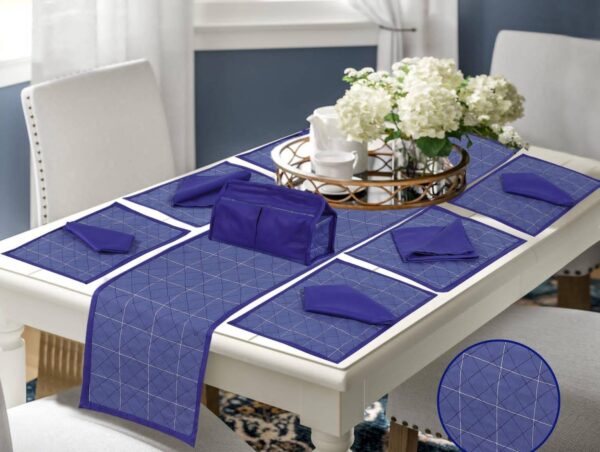 14 Pcs Quilted Table Runner Set  |  HBD-9011