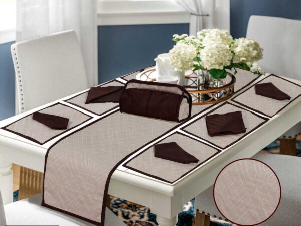 14 Pcs Quilted Table Runner Set  |  HBD-9015