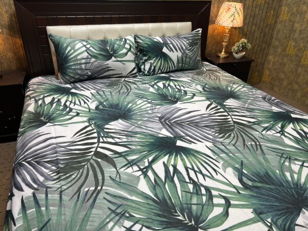 2 Pillow Bed Sheet (Pure Cotton) | HBD-040 - Image 2