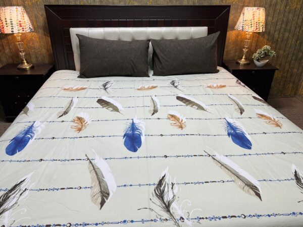 2 Pillow Bed Sheet (Pure Cotton) | HBD-039