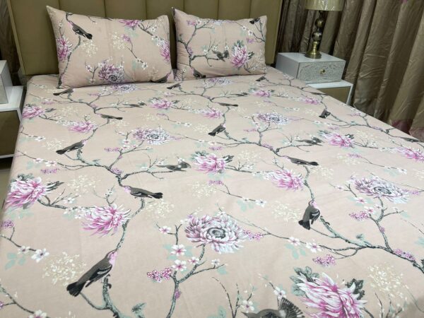 2 Pillow Bedsheet (Pure Cotton) | HBD-075 - Image 4