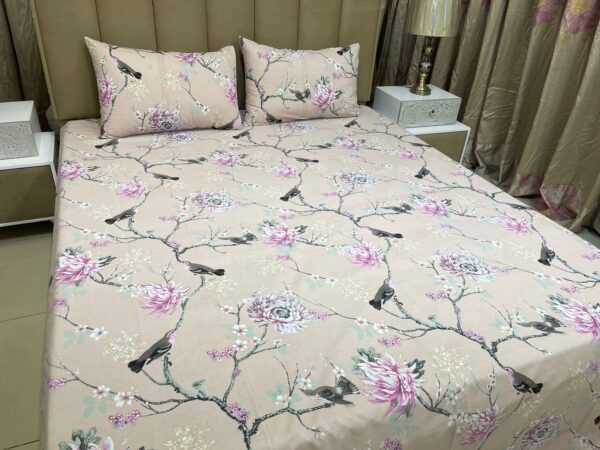 2 Pillow Bedsheet (Pure Cotton) | HBD-075 - Image 5