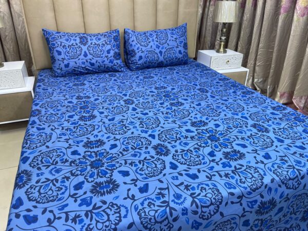 2 Pillow Bedsheet (Pure Cotton) | HBD-072 - Image 3