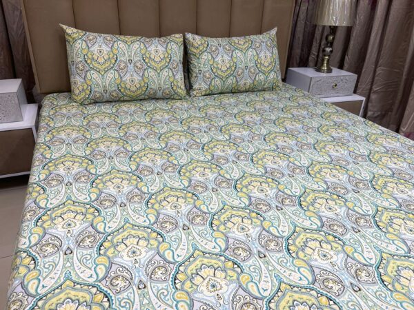 2 Pillow Bedsheet (Pure Cotton) | HBD-071 - Image 2