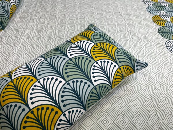 2 Pillow Bedsheet (Pure Cotton) | HBD-082 - Image 3