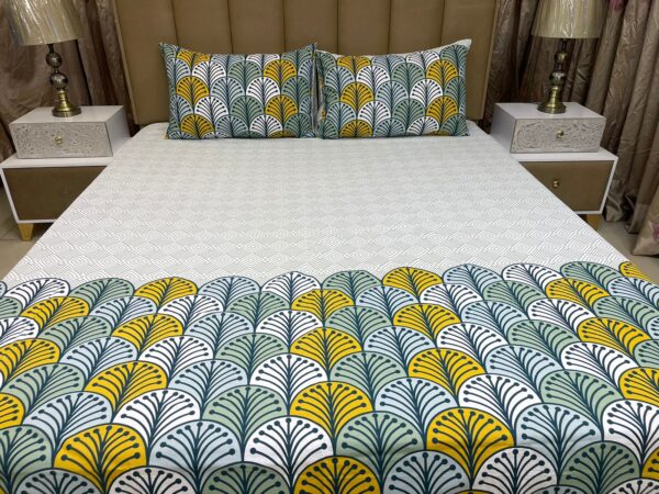 2 Pillow Bedsheet (Pure Cotton) | HBD-082