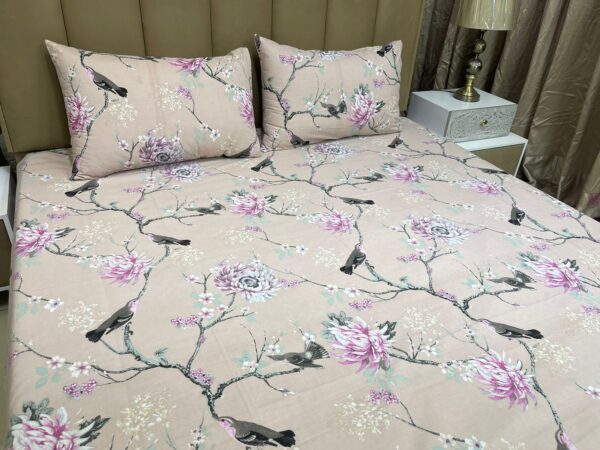 2 Pillow Bedsheet (Pure Cotton) | HBD-075 - Image 2