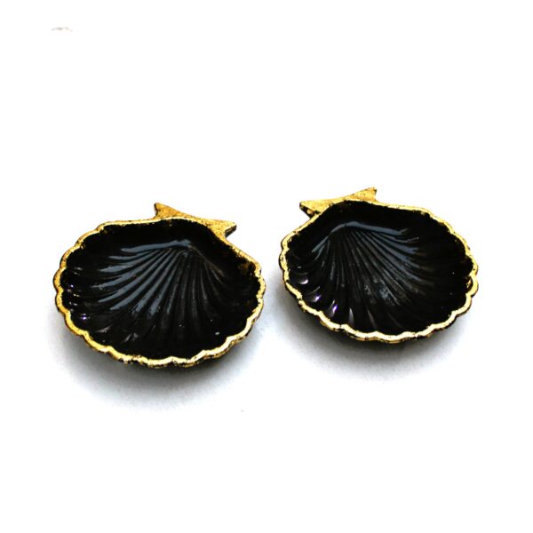 Pack of 2 Sea-shell Tray Black | HBD-10041 - Image 3